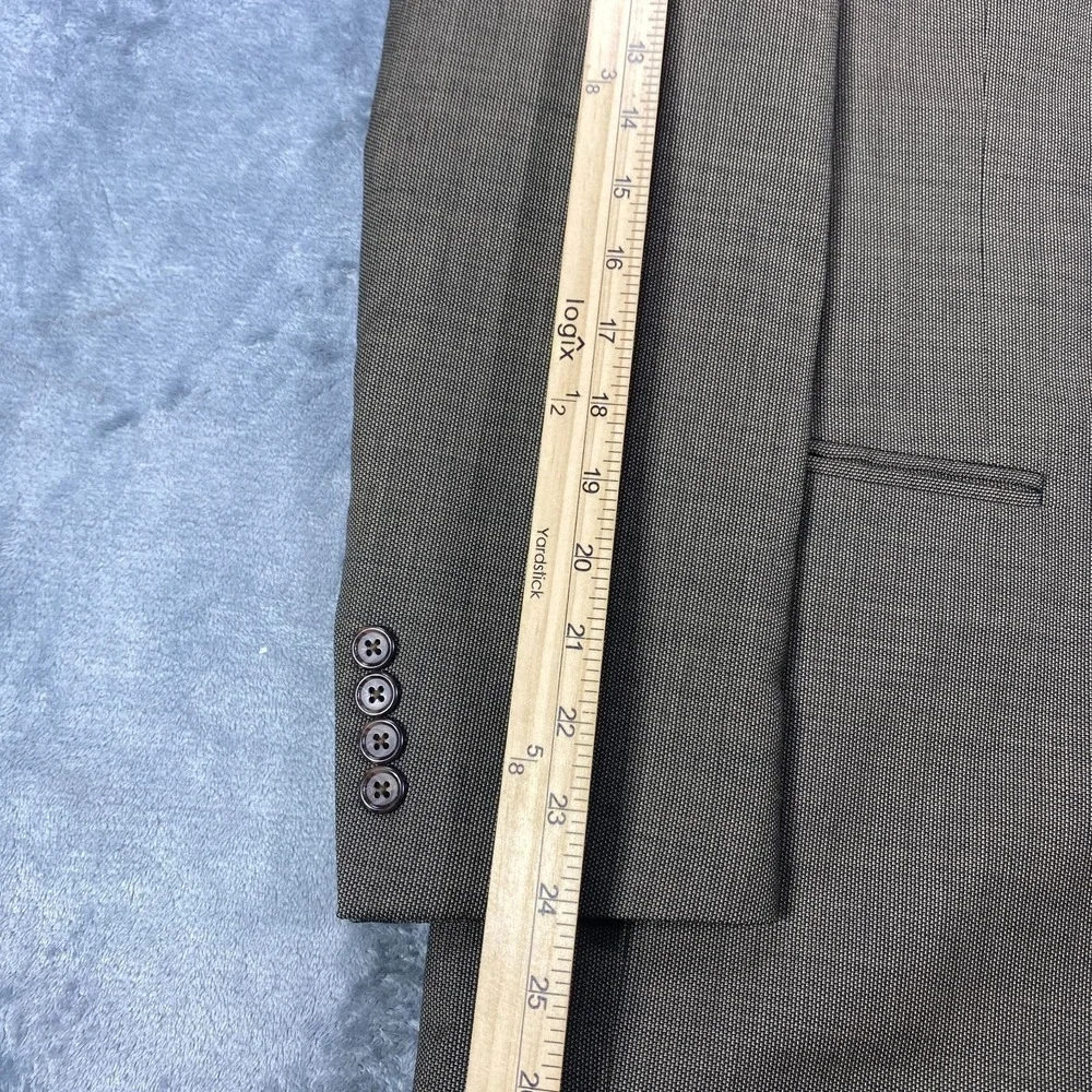 Paul Frederick Sport Coat Blazer Men 38R Birdseye Check Wool Cashmere Jacket